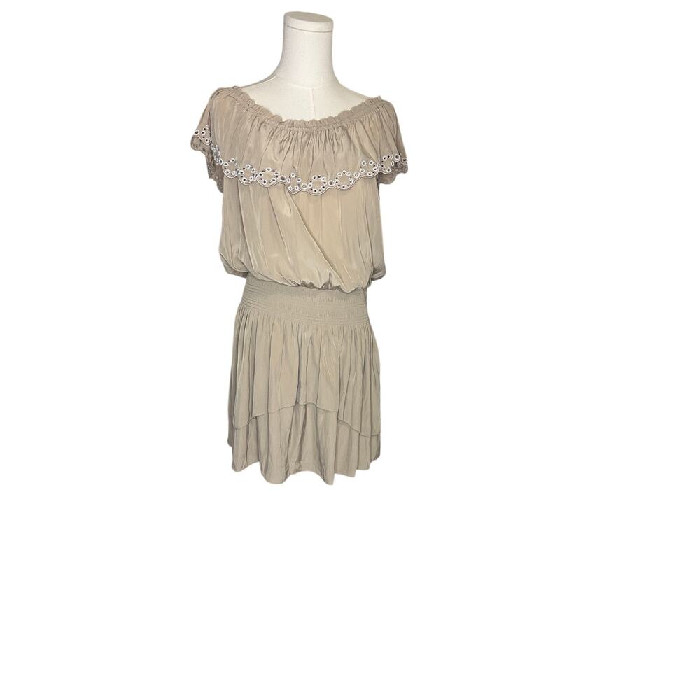 Ramy Brook Cynthia dress in flax, size Large, NWT